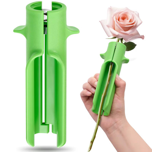 Rose thorn remover tool used for cleaning flower stems quickly and safely