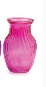 Elegant ginger-style glass vase for floral arrangements