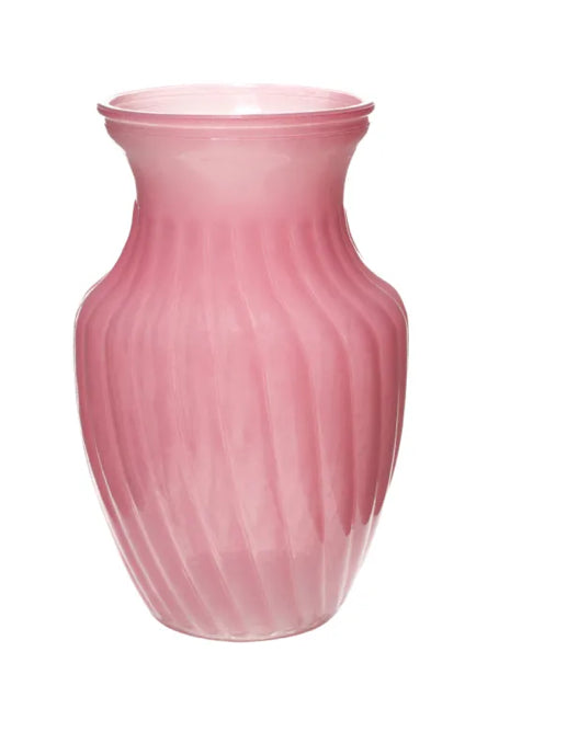 Elegant ginger-style glass vase for floral arrangements